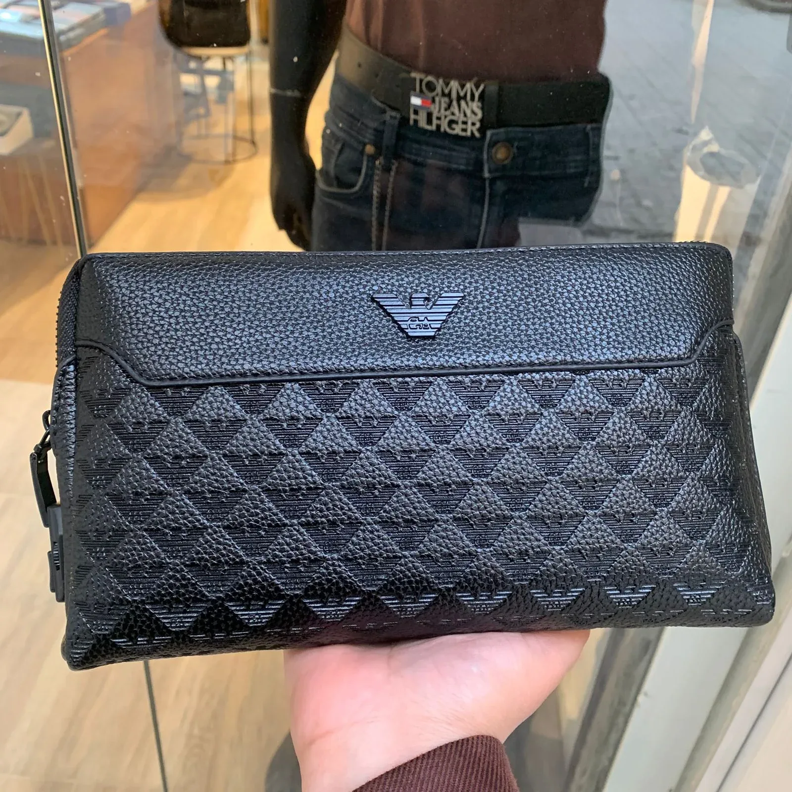 Armani Men's Handbag - Black