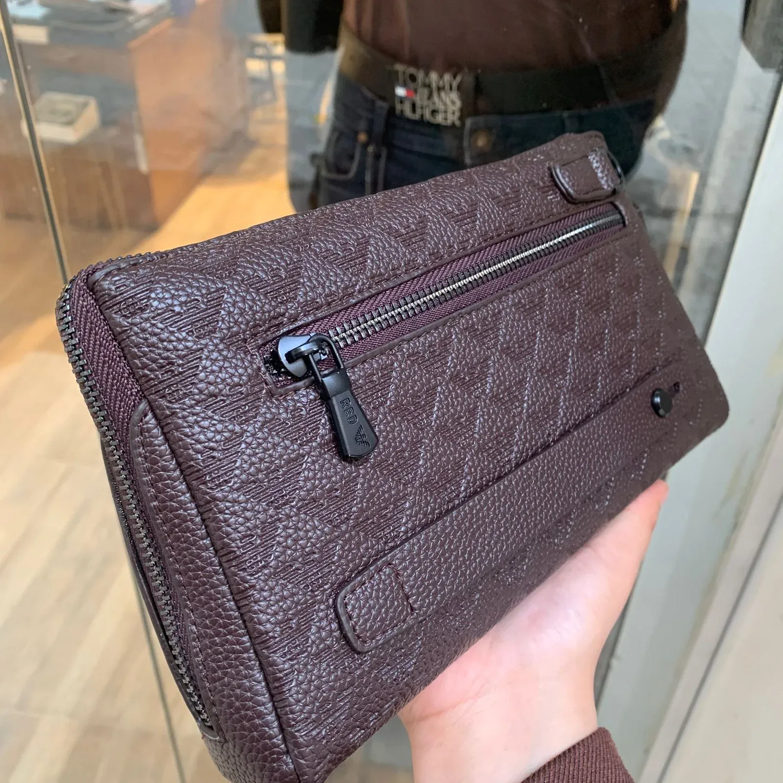 Armani Men's Handbag - Brown